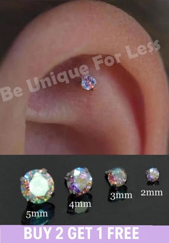 Flatback stud tragus - flatback, earrings