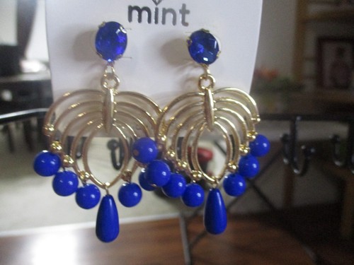 Mint dangling earrings color - dangling,